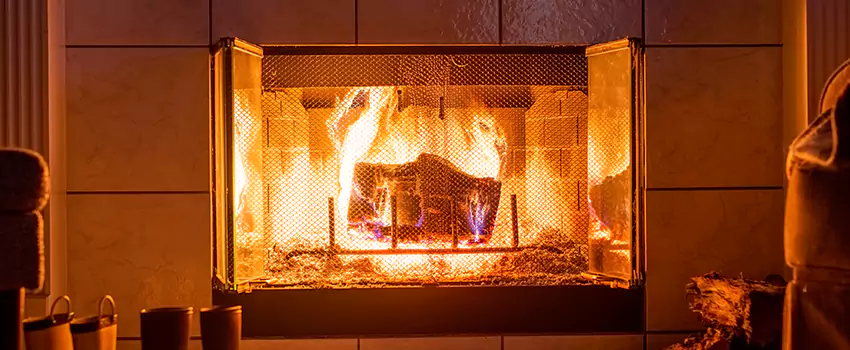 Mendota Hearth Landscape Fireplace Installation in Blue Springs, Missouri
