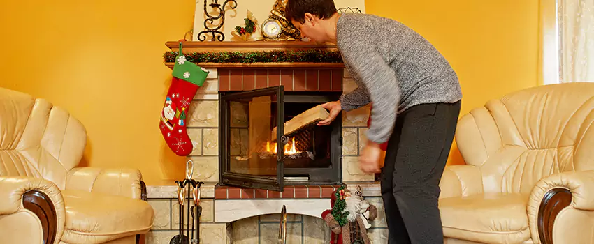 Rusted Metal Fireplace Restoration in Blue Springs, Missouri